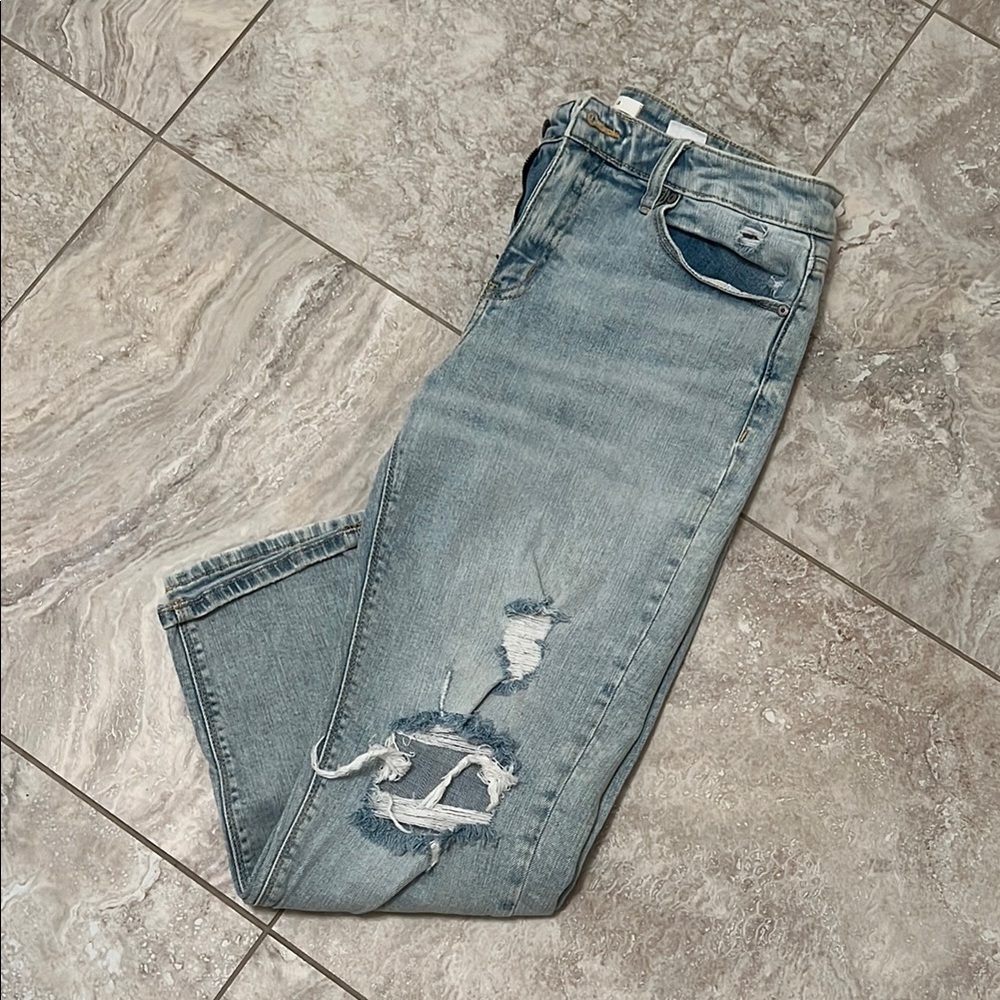 Eunina Light Blue Distressed Jeans